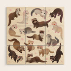 Ferret Wood Wall Art Gallery Image 1