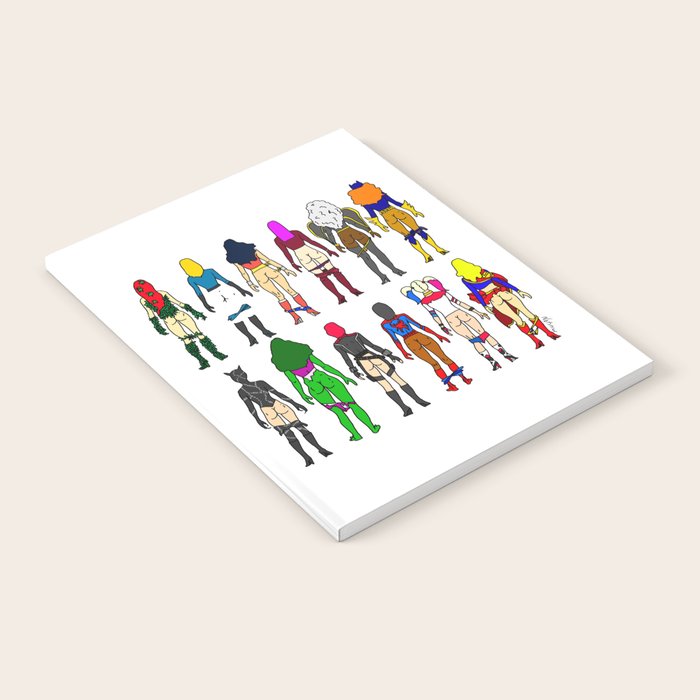 Superhero Butts - Girls Superheroine Butts LV Notebook Gallery Image 1