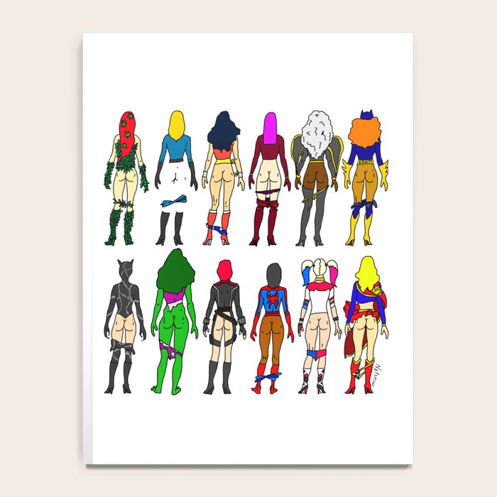 Superhero Butts - Girls Superheroine Butts LV Notebook Gallery Image 4