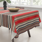 Bohemian Tapestry: Timeless Moroccan Heritage Fabrics Tablecloth Gallery Image 3