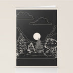 Mountain Trees Dark Stationery Card Gallery Image 2