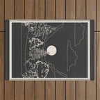 Mountain Trees Dark Outdoor Rug Gallery Image 1