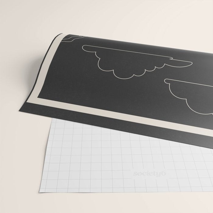 Mountain Trees Dark Wrapping Paper Gallery Image 2