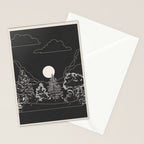 Mountain Trees Dark Stationery Card Gallery Image 2