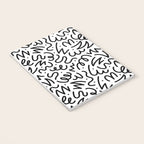 Fun black line doodle art pattern Notebook Gallery Image 3