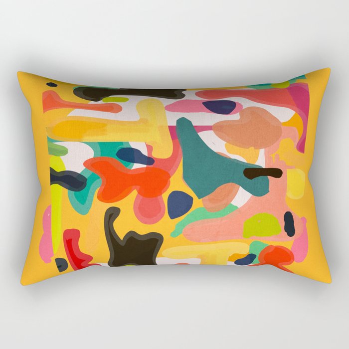 Modern Abstract Shapes 15 Rectangular Pillow Gallery Image 1