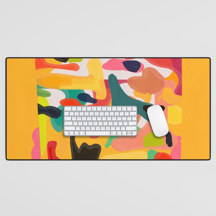 Modern Abstract Shapes 15 Desk Mat Gallery Image 1