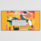 Modern Abstract Shapes 15 Desk Mat Gallery Image 1