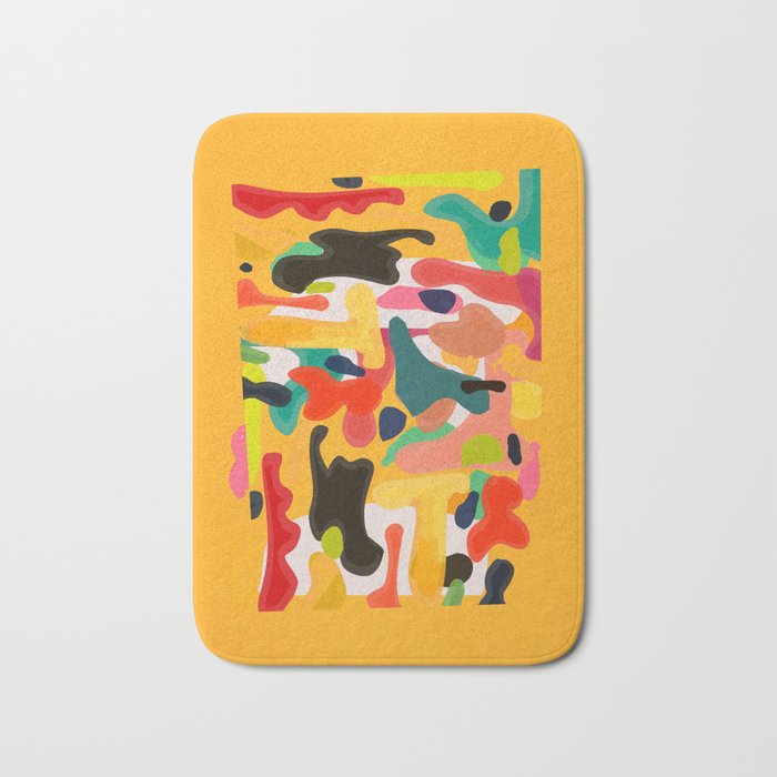 Modern Abstract Shapes 15 Bath Mat Gallery Image 1