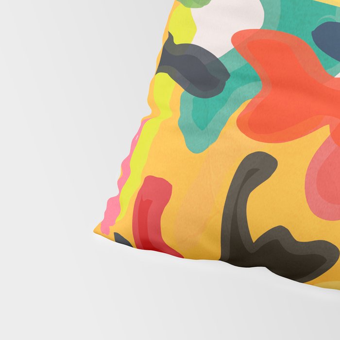 Modern Abstract Shapes 15 Pillow Sham Gallery Image 4