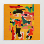 Modern Abstract Shapes 15 Wood Wall Art Gallery Image 1