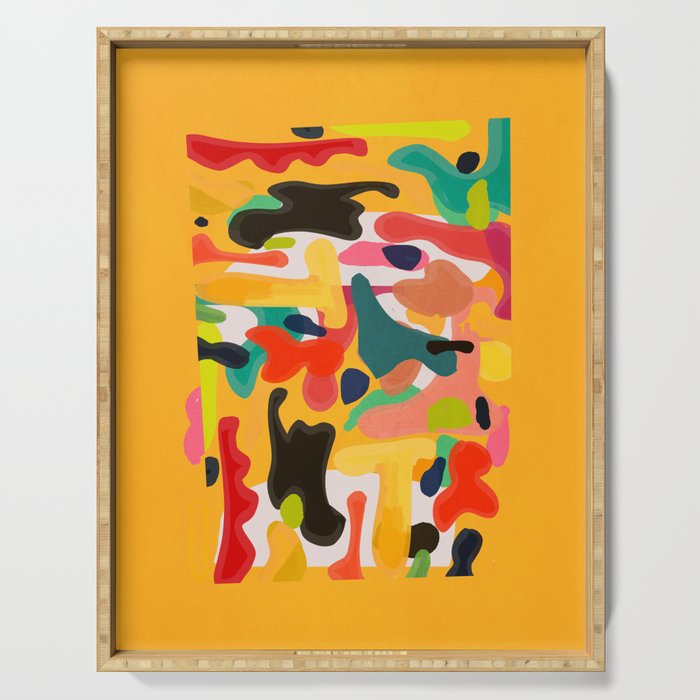 Modern Abstract Shapes 15 Serving Tray Gallery Image 1