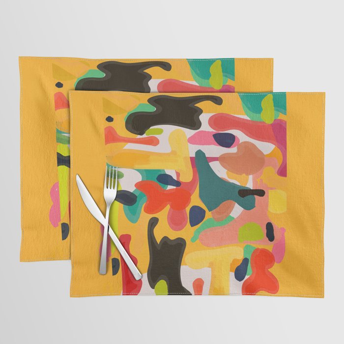 Modern Abstract Shapes 15 Placemat Gallery Image 1
