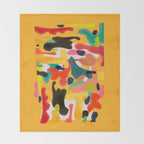 Modern Abstract Shapes 15 Throw Blanket Gallery Image 2