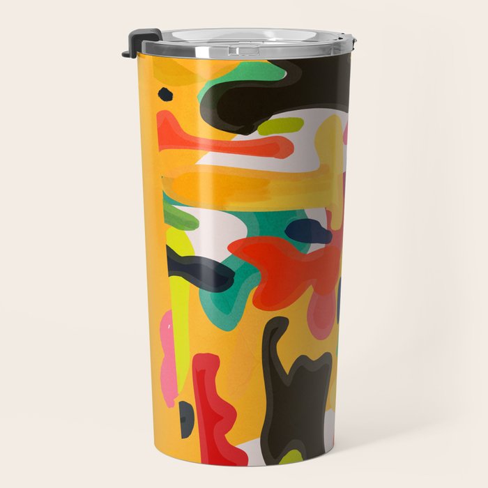 Modern Abstract Shapes 15 Travel Mug Gallery Image 3