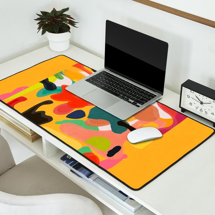 Modern Abstract Shapes 15 Desk Mat Gallery Image 2