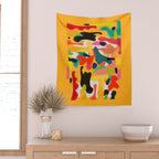 Modern Abstract Shapes 15 Wall Tapestry Gallery Image 2