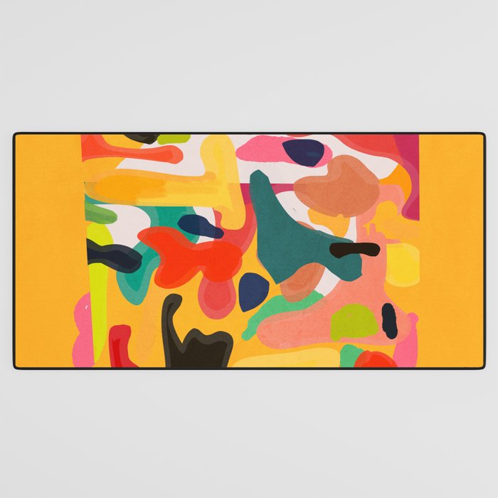 Modern Abstract Shapes 15 Desk Mat Gallery Image 3