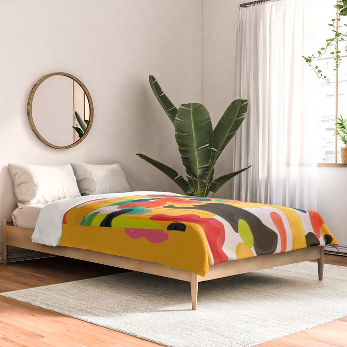Modern Abstract Shapes 15 Comforter Gallery Image 2