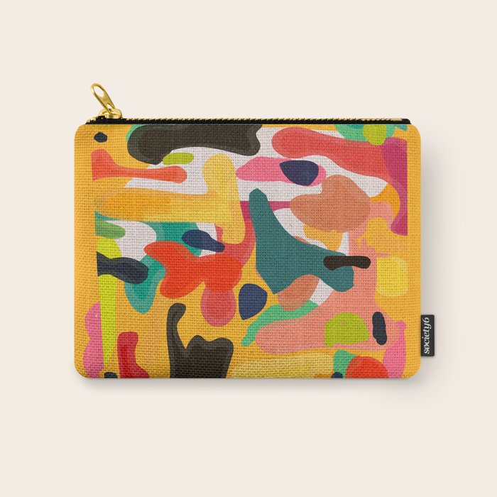 Modern Abstract Shapes 15 Carry All Pouch Gallery Image 1