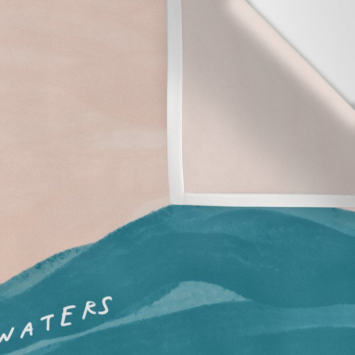 "Go Beyond The Shallow Waters.." Wall Tapestry Gallery Image 3