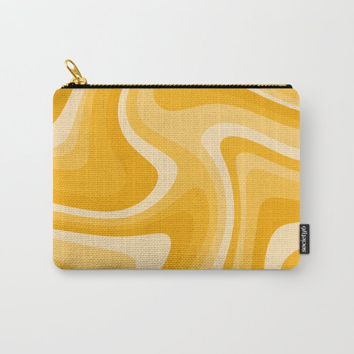 Abstract Wavy Stripes LXXXVI Carry All Pouch Gallery Image 1