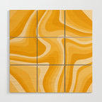 Abstract Wavy Stripes LXXXVI Wood Wall Art Gallery Image 1