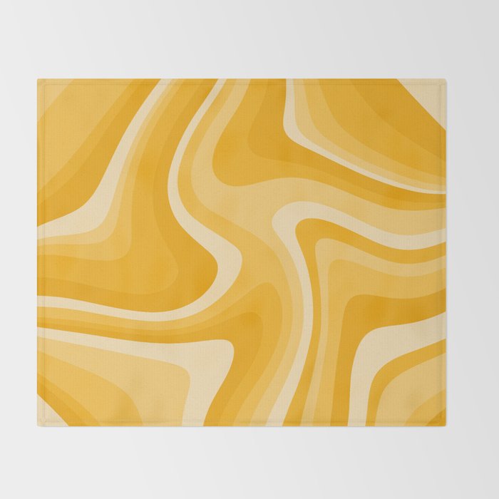 Abstract Wavy Stripes LXXXVI Throw Blanket Gallery Image 2