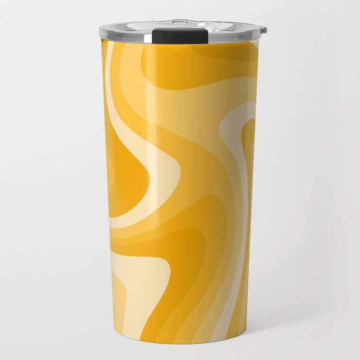 Abstract Wavy Stripes LXXXVI Travel Mug Gallery Image 1