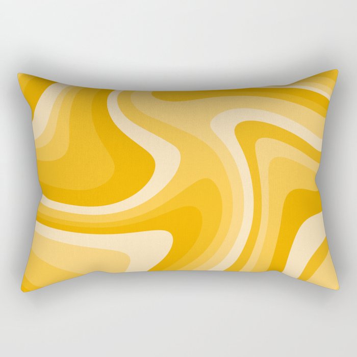 Abstract Wavy Stripes LXXXVI Rectangular Pillow Gallery Image 2