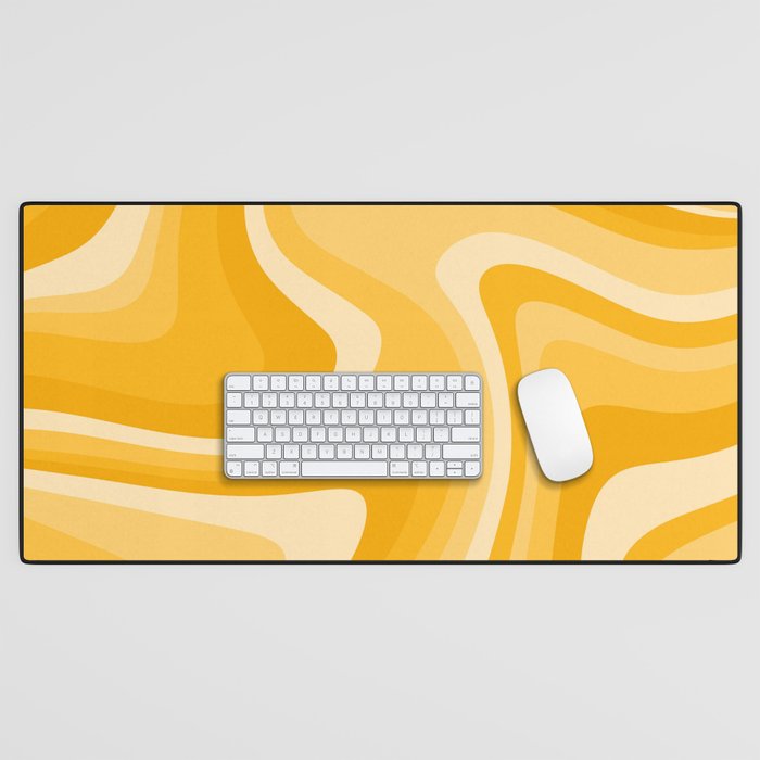 Abstract Wavy Stripes LXXXVI Desk Mat Gallery Image 1