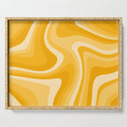 Abstract Wavy Stripes LXXXVI Serving Tray Gallery Image 1