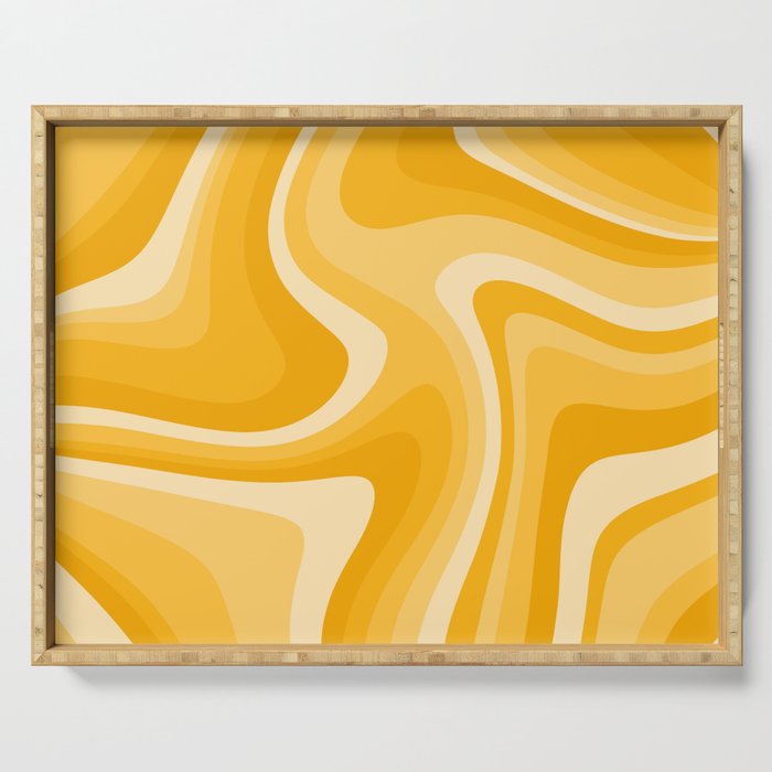Abstract Wavy Stripes LXXXVI Serving Tray Gallery Image 1