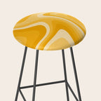 Abstract Wavy Stripes LXXXVI Stool Gallery Image 2