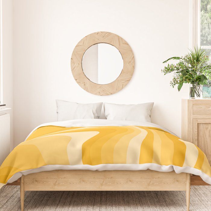 Abstract Wavy Stripes LXXXVI Duvet Cover Gallery Image 3