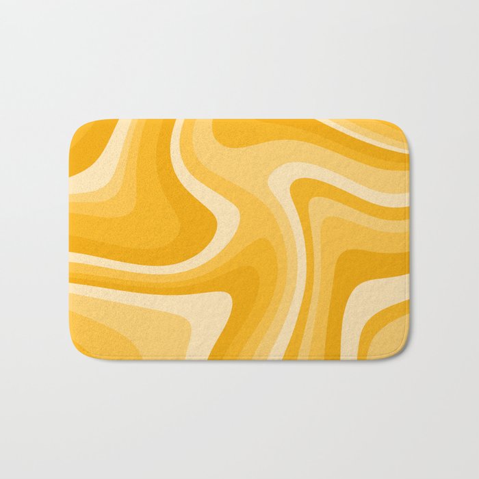 Abstract Wavy Stripes LXXXVI Bath Mat Gallery Image 1