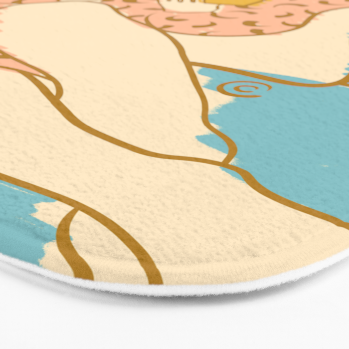 Portrait of a Woman Reading - Quiet Time 3 Bath Mat Gallery Image 3