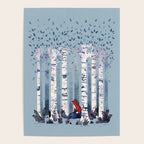 The Birches (in Blue) Poster Gallery Image 4