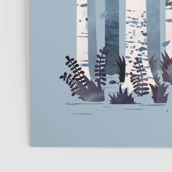 The Birches (in Blue) Poster Gallery Image 3