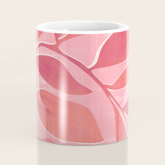 Dancing Queen - Pink Botanical Coffee Mug Gallery Image 4