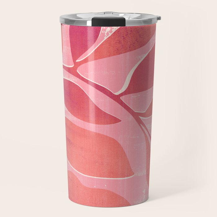 Dancing Queen - Pink Botanical Travel Mug Gallery Image 1