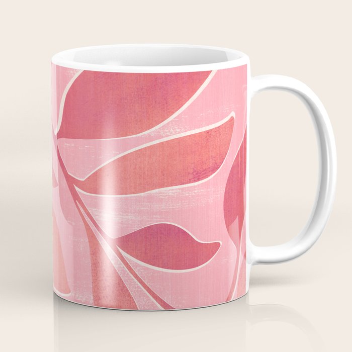 Dancing Queen - Pink Botanical Coffee Mug Gallery Image 1