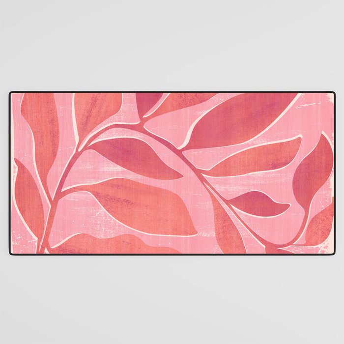 Dancing Queen - Pink Botanical Desk Mat Gallery Image 3