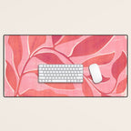 Dancing Queen - Pink Botanical Desk Mat Gallery Image 1