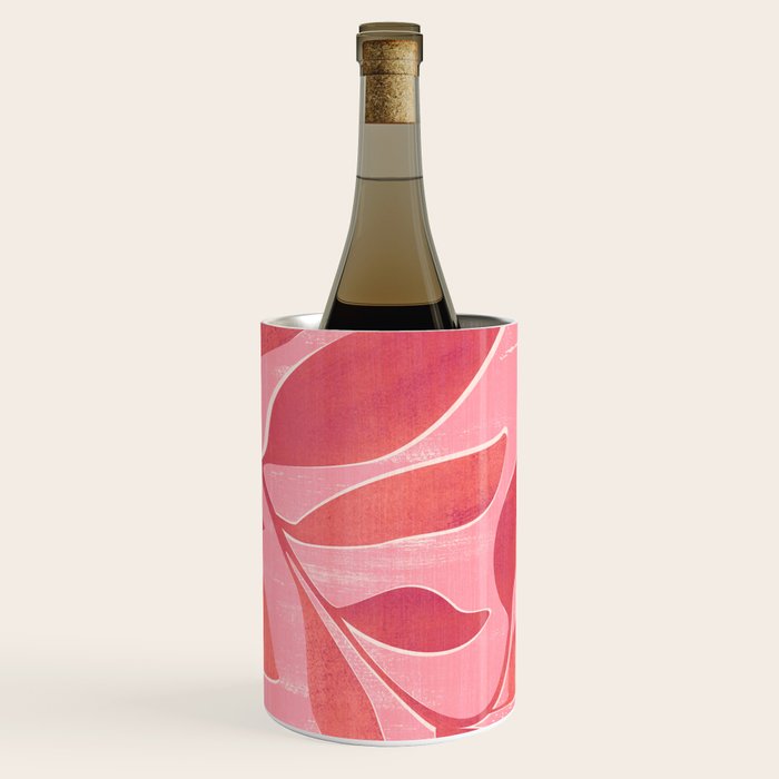 Dancing Queen - Pink Botanical Wine Chiller Gallery Image 3