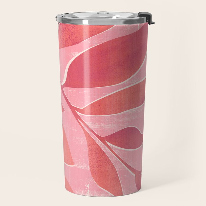 Dancing Queen - Pink Botanical Travel Mug Gallery Image 2