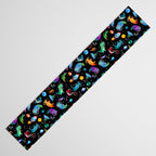 Dinosaur Astronauts In Space Watercolor Pattern Table Runner Gallery Image 3