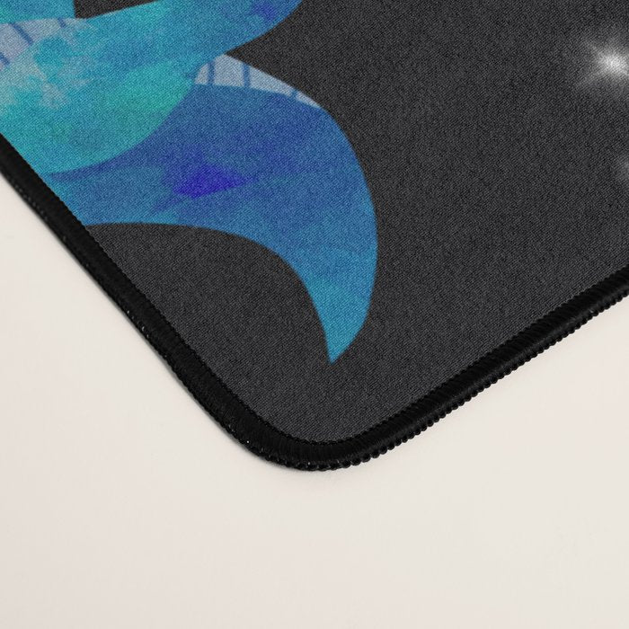Dinosaur Astronauts In Space Watercolor Pattern Desk Mat Gallery Image 4