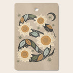 Snake and Sunflowers - Harvest Colors Cutting Board Gallery Image 1