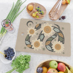 Snake and Sunflowers - Harvest Colors Cutting Board Gallery Image 2